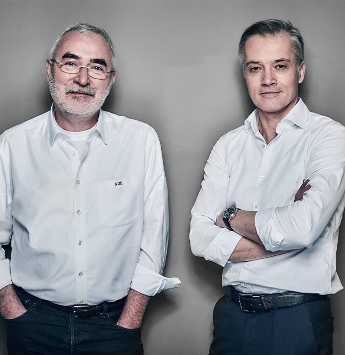 Portrait Bernd Aufderheide (links) und Uwe Fischer (rechts) Portrait Bernd Aufderheide (links) und Uwe Fischer (rechts)