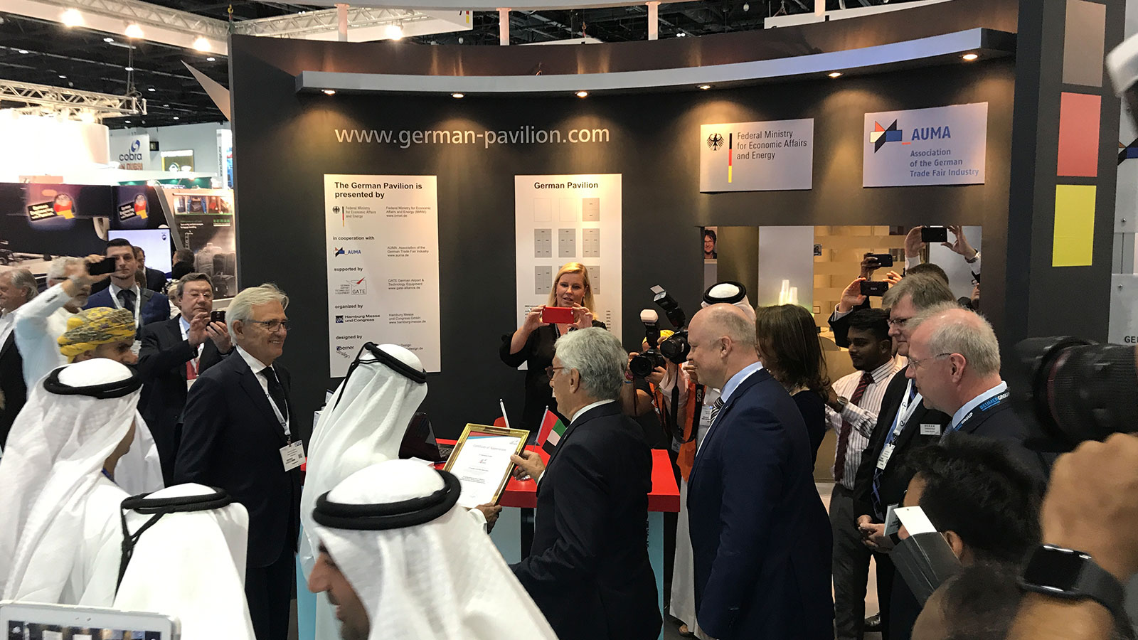 Messestand Airportshow Dubai