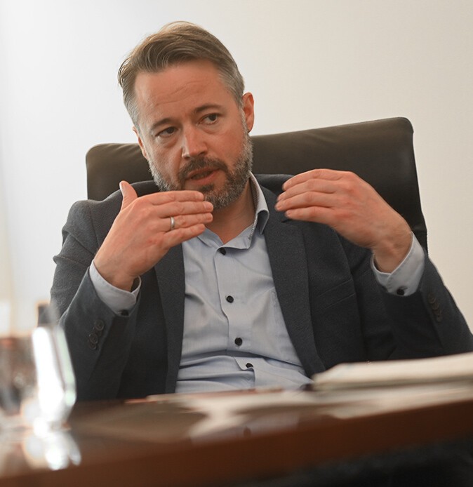 Michael Wiedekamp im Gespräch