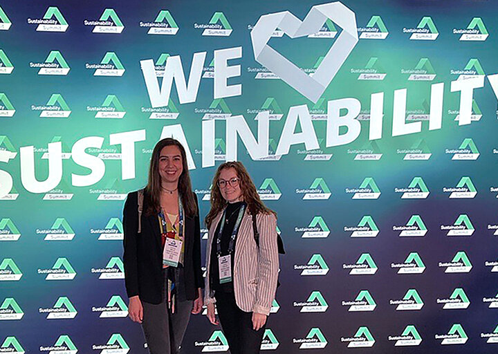 Chantal Ballé (li.) und Hannah Kindler @ Sustainability Summit